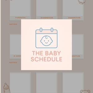 Baby's eerste 9 maanden-tracker | Babymijlpaaltabel | Afdrukbare babygeheugenpagina's