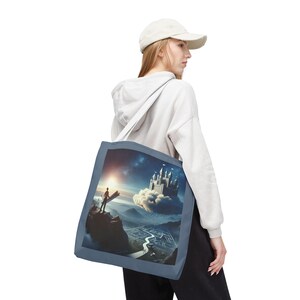 Inspiring Dreamer Tote Bag | Motivational Shopping Bag for Dreamers | Perfect Gift for Graduations, Birthdays, and More
