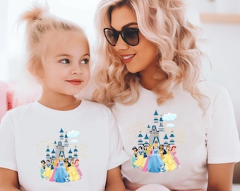 Retro Princess Shirt, Disneyworld Princess Shirt, Disney Girl Tee, Disney Princess Sweater, Disneyland Girls Trip Shirt, Princess Castle Tee