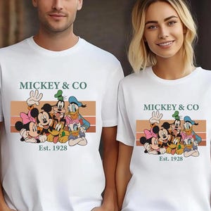 Retro Mickey & Co 1928 Shirt, Vintage Disney Shirt, Mickey And Co, Disneyworld Shirts, Family Mickey And Friends Shirt, Disney Family Shirt