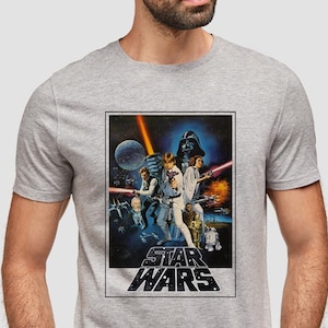 Vintage Disney Star Wars T-Shirt, Retro Star Wars Shirt, Star Wars A New Hope Faded, Disneyworld Shirts, New Dad Shirt
