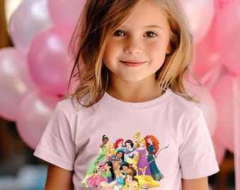 Vintage Disney Princess Characters Shirts,Disney Princess Squad Shirt ,Princess Disney Girl Shirt, Cinderella, Rapunzel, Belle