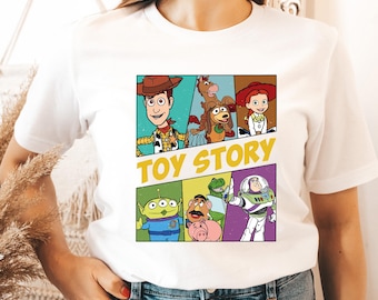 Shirt Disney Toy Story-personages, Toy Story cadeau-shirt, Disney T-shirt, Disney T-shirt, schattig Toy Story-shirt, shirt familie Disney