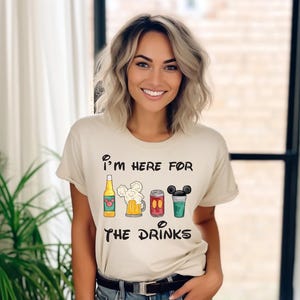 Disney Shirt, I&#39;m here for the snacks , I&#39;m here for the drinks, Disney Epcot Shirt, Epcot around the World Tee, Disney Trip Shirts