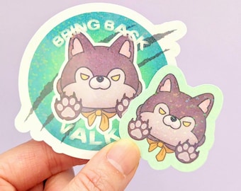 Bring Back Valko Wolfie Holo Vinyl Stickers: Love and Deepspace