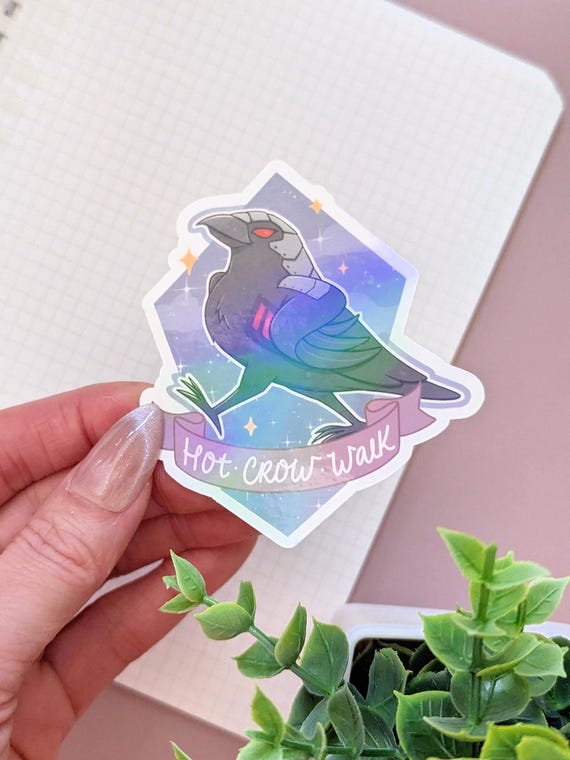 Mephisto's Hot Crow Walk Holographic Vinyl Sticker - Love and Deepspace