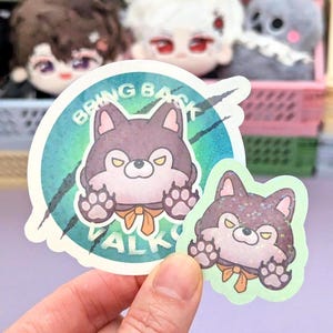 Bring Back Valko Wolfie Holo Vinyl Stickers: Love and Deepspace image 6