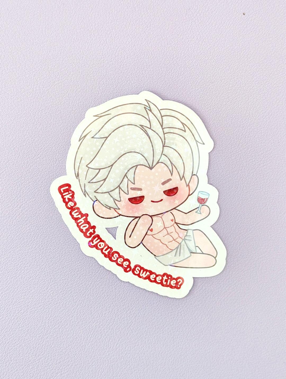 Sylus Abs Chibi Vinyl Sticker: Love and Deepspace - Etsy