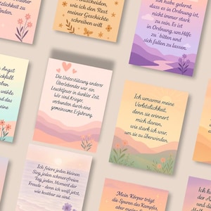 30 cartes encourageantes après le cancer | Affirmations numériques à imprimer | Donner de l'espoir et de la force | Cadeau pour les survivants