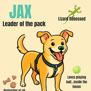 Custom Cartoon Pet Poster – Because Your Dog’s a Whole Vibe