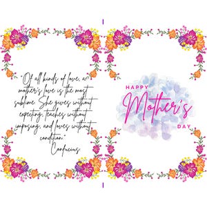 Muttertag druckbare Karte - bearbeitbare Wunschliste & Dankeschön-Vorlage - digitaler Download Geschenk für Mama