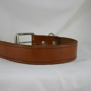 1&quot; Wide Heavy Duty Leather Collar
