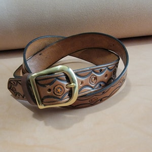 Hand Made 1-1/2&quot; Wide Leather Belt