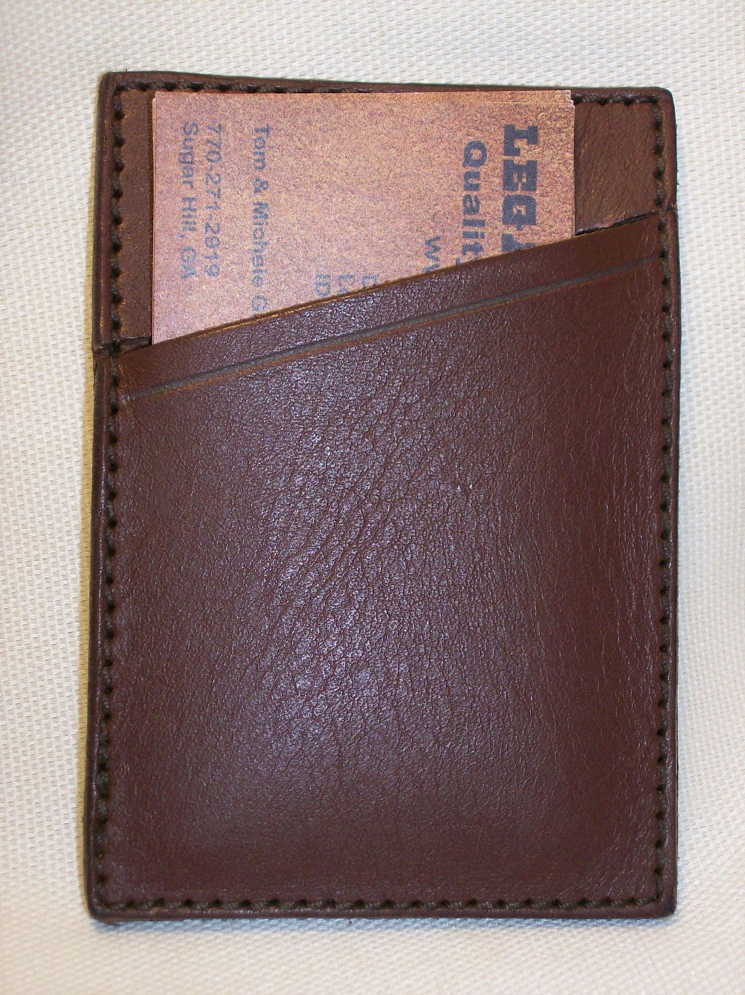Leather Business Card/credit Card Case - Etsy