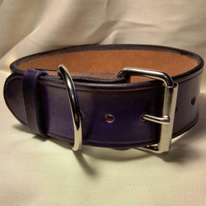 2 Wide Leather Dog Collar Personalized With Dog's - Etsy