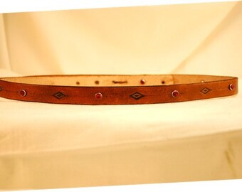 Ladies Custom Leather Belt