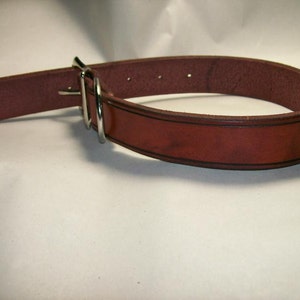 Heavy Duty Leather Dog Collar - Medium Lengths
