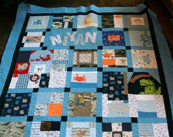 Memory Quilt made from baby clothes - Deposit