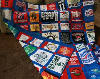 Custom Double Sided Tshirt Quilt with free shipping (Deposit)