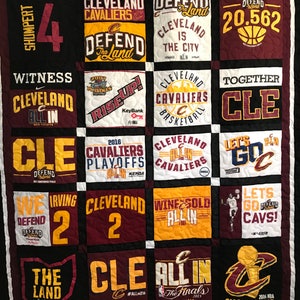 Sports Tshirts Tshirt Quilt Custom made from your shirts (deposit)