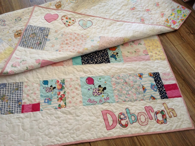 Baby Clothes Memory Quilt Blanket Deposit image 1