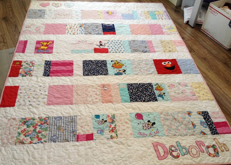 Baby Clothes Memory Quilt Blanket Deposit image 4