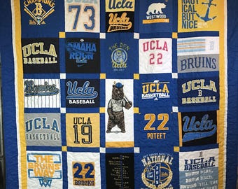 Custom Quilt made from T-shirt  - Deposit - FREE SHIPPING