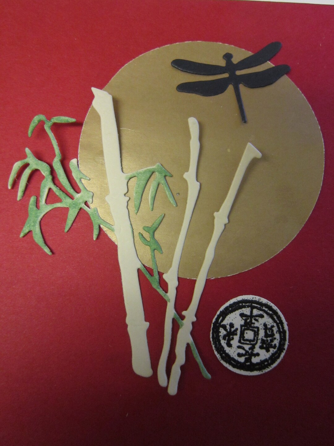 Bamboo Stems, Die Cut Paper Pieces, 3 Tall Chineseasianjapanese Style