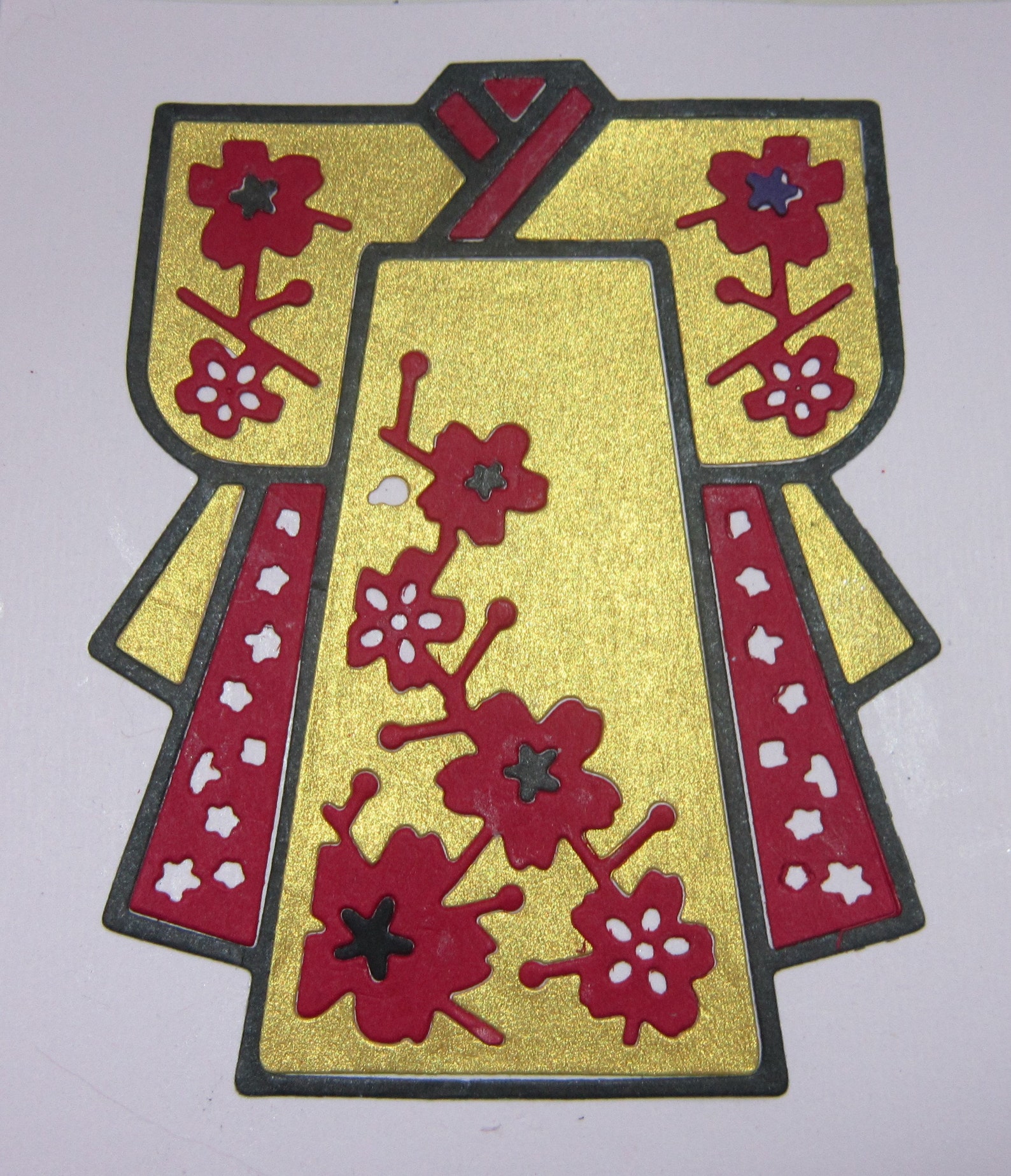 Kimono Die Cut Paper 4 Cuts to Design and Decorate 4 Tall Delicate Etsy