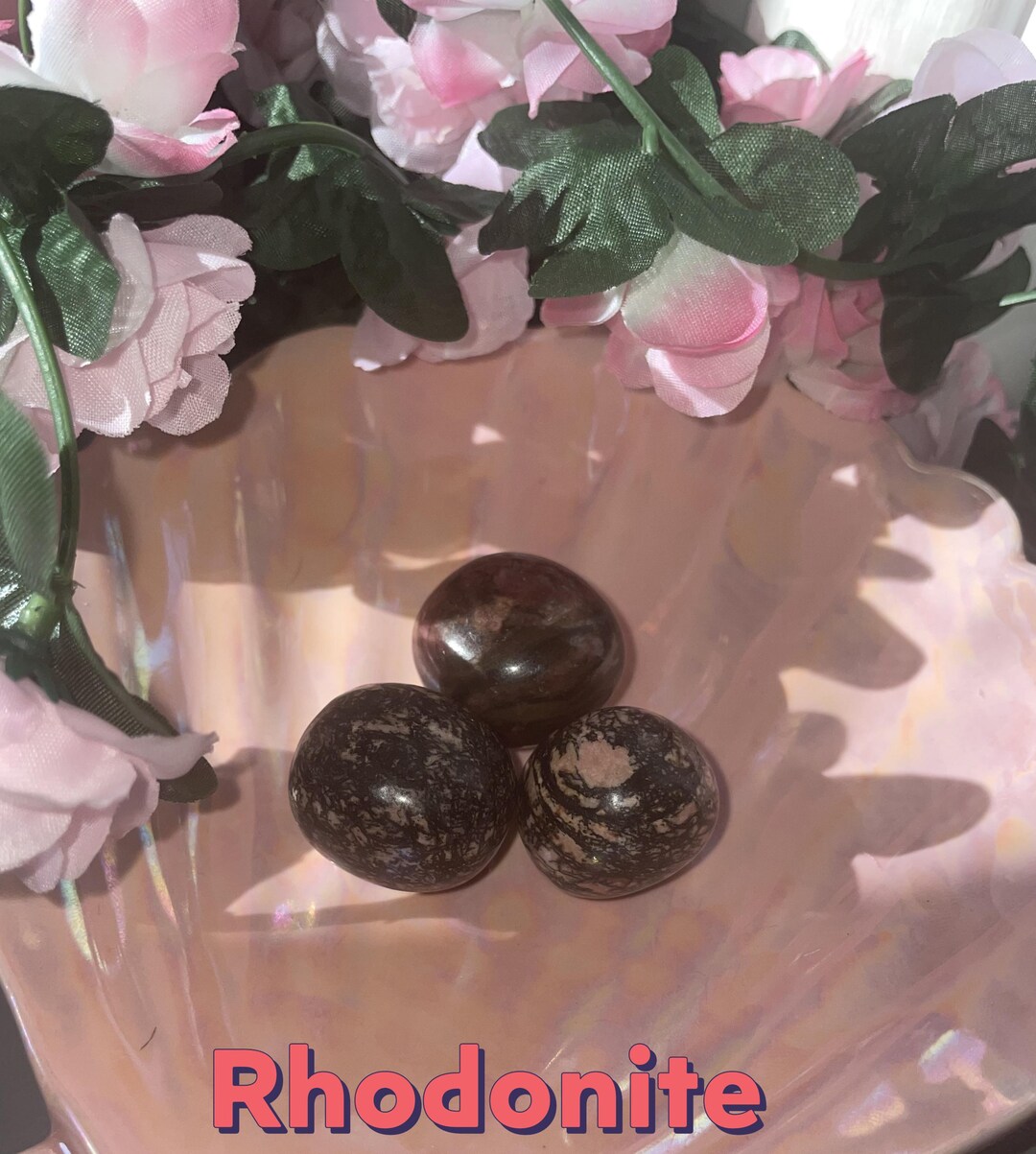 Brazilian Rhodonite Tumbles - Pretty Tones of Pink - Etsy