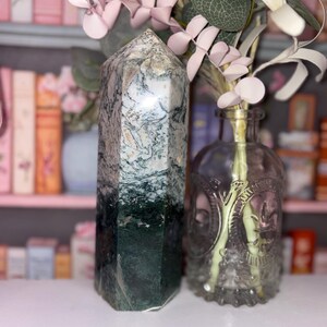 AAA Grade Tree Agate Tower from India