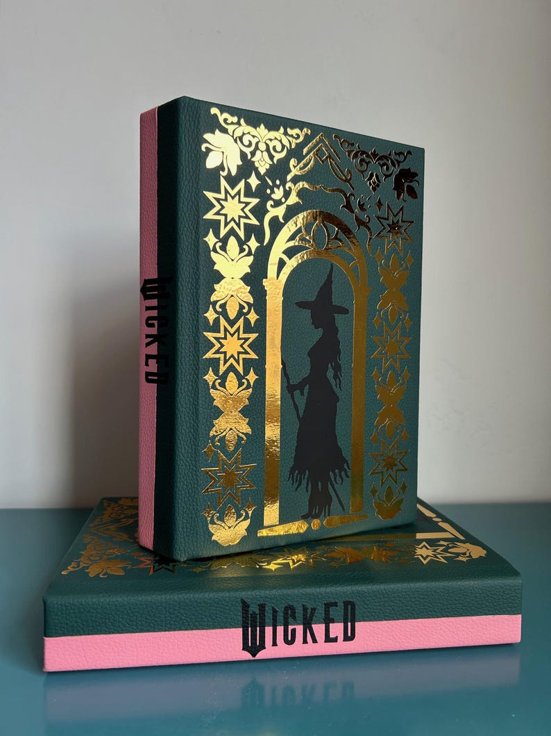 Wicked Special Edition Custom Book Rebind - Glinda and Elphaba covers image 2