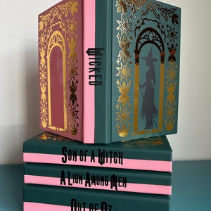 Wicked Special Edition Custom Book Rebind - Glinda and Elphaba covers image 3