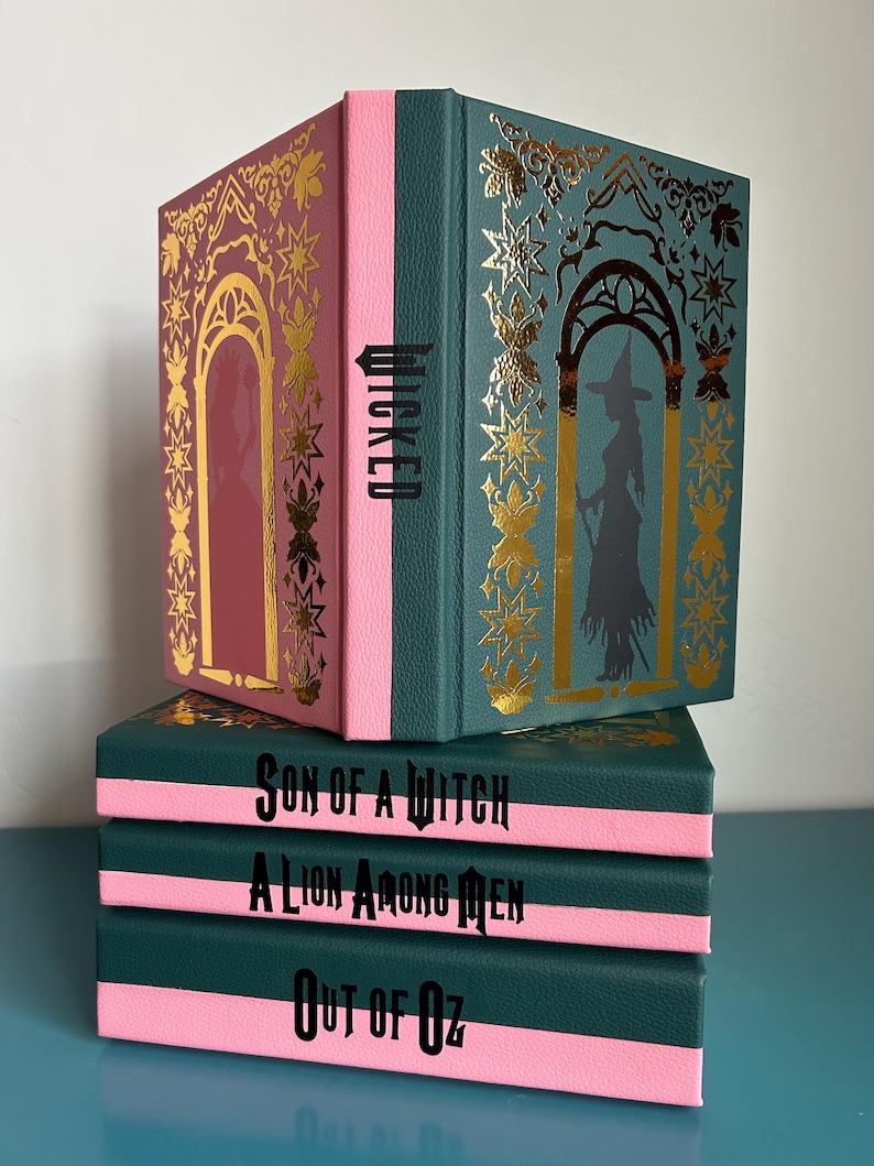Wicked Special Edition Custom Book Rebind - Glinda and Elphaba covers image 3