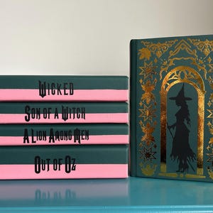 Wicked Special Edition Custom Book Rebind - Glinda and Elphaba covers image 6