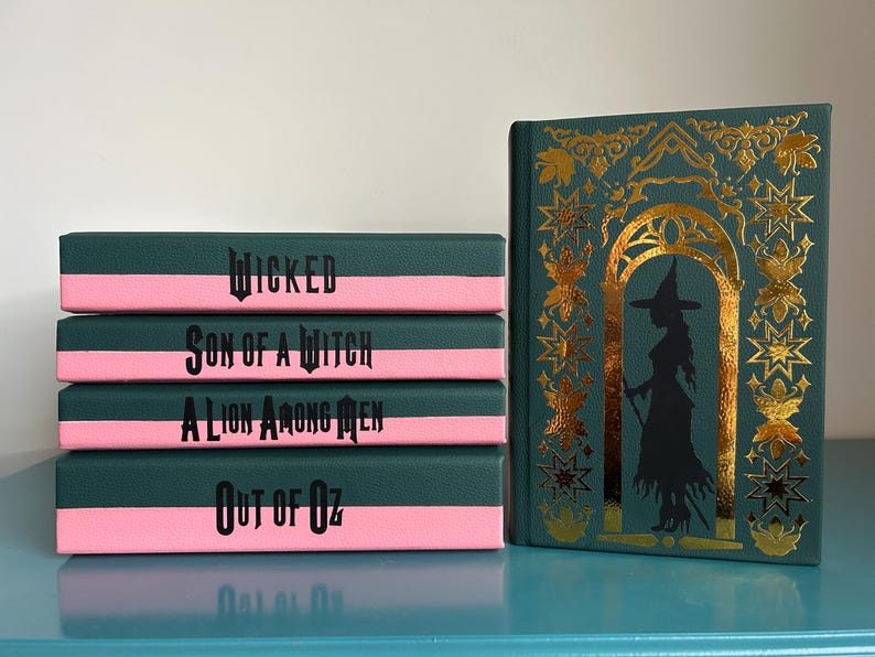 Wicked Special Edition Custom Book Rebind - Glinda and Elphaba covers image 6