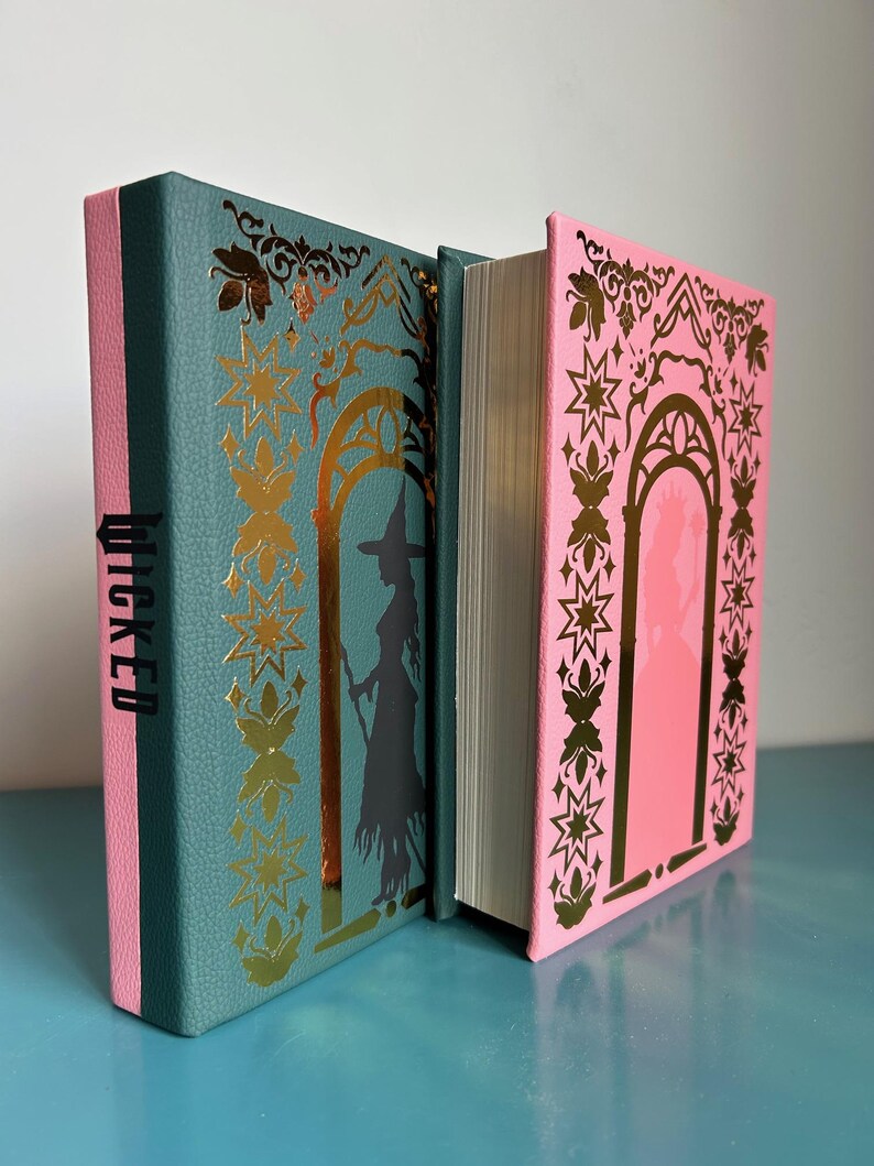 Wicked Special Edition Custom Book Rebind - Glinda and Elphaba covers image 5