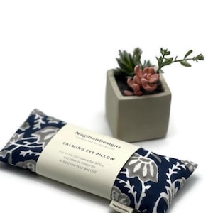 Bridal Shower Party Gift, Lavender Flaxseed Eye Pillow, Weighted Acupressure & Aromatherapy Meditation Yoga Relaxation Washable Pillow Cover