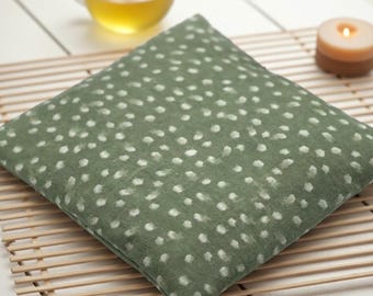 Flaxseed Flannel Heat Pad: Lavender Scented, Washable Cover