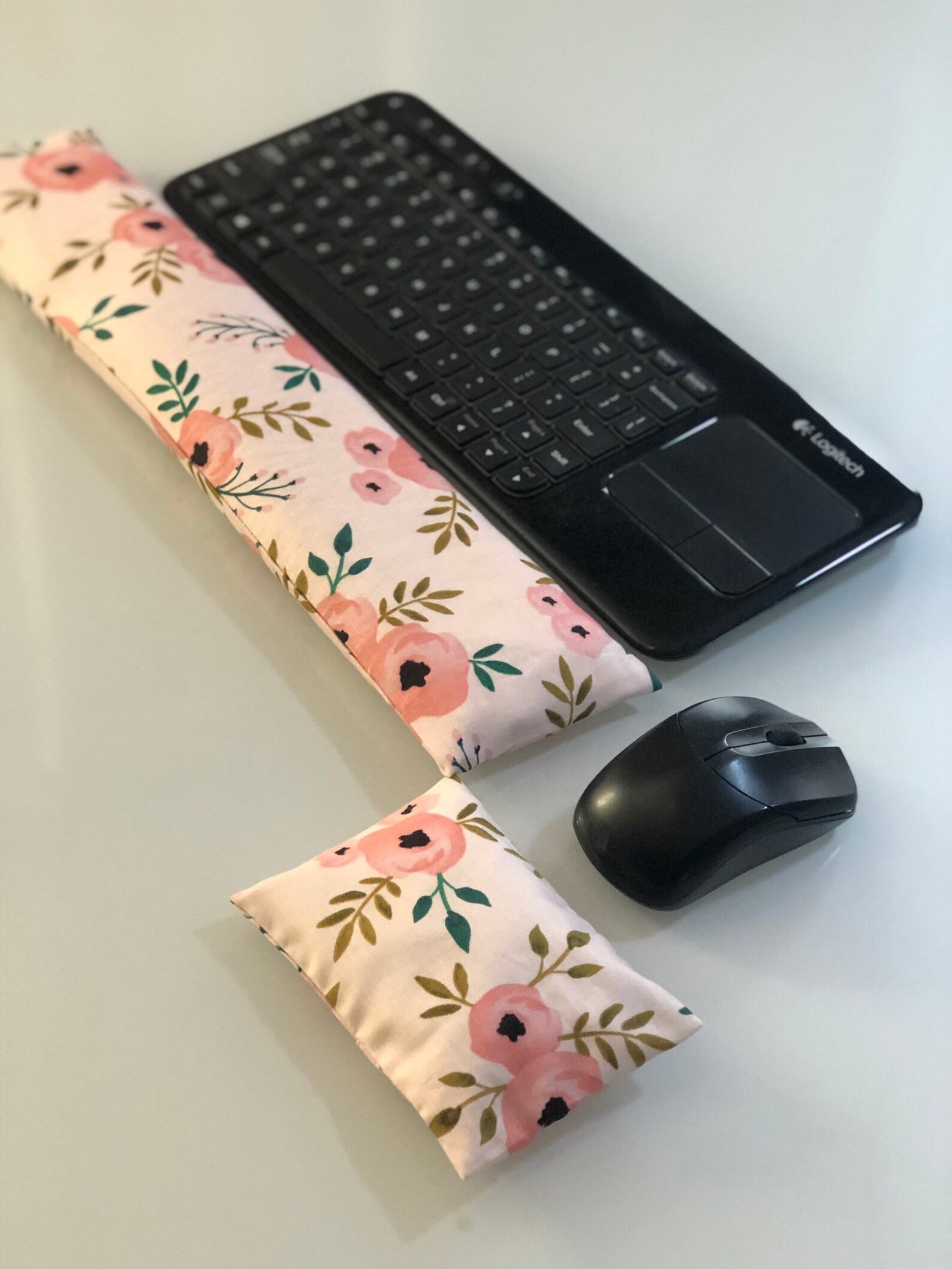 Keyboard and Mouse Wrist Rest Pillow Flaxseed and Lavender Etsy