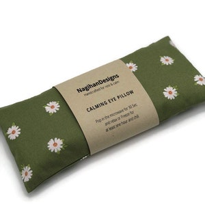 A Gift For Mom, Eye Pillow, Lavender and Flaxseed Eye Mask, Floral Aromatherapy Yoga Spa Sleep Relaxation Stress Relief Gift