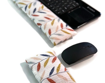 Keyboard and Mouse Wrist Rest Pillow, Ergonomic Wrist Pad, Flax Seed Wrist Rest Pad, Office Desk Accessories, Removable Washable Cover