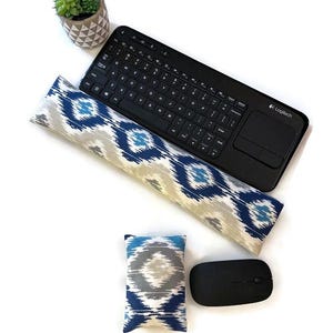 Flaxseed Keyboard and Mouse Wrist Rest Set with Washable Cover