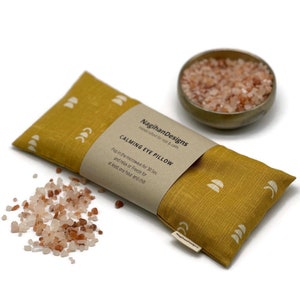 Himalayan Pink Salt Eye Pillow: Aromatherapy Relaxation, Washable Cotton Cover