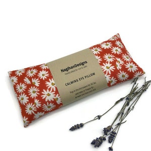 New Mom Gift Lavender and Flaxseed Eye Mask, Floral Aromatherapy Yoga Eye Pillow Spa Sleep Relaxation Stress Relief Eye Pillow, Eco Friendly
