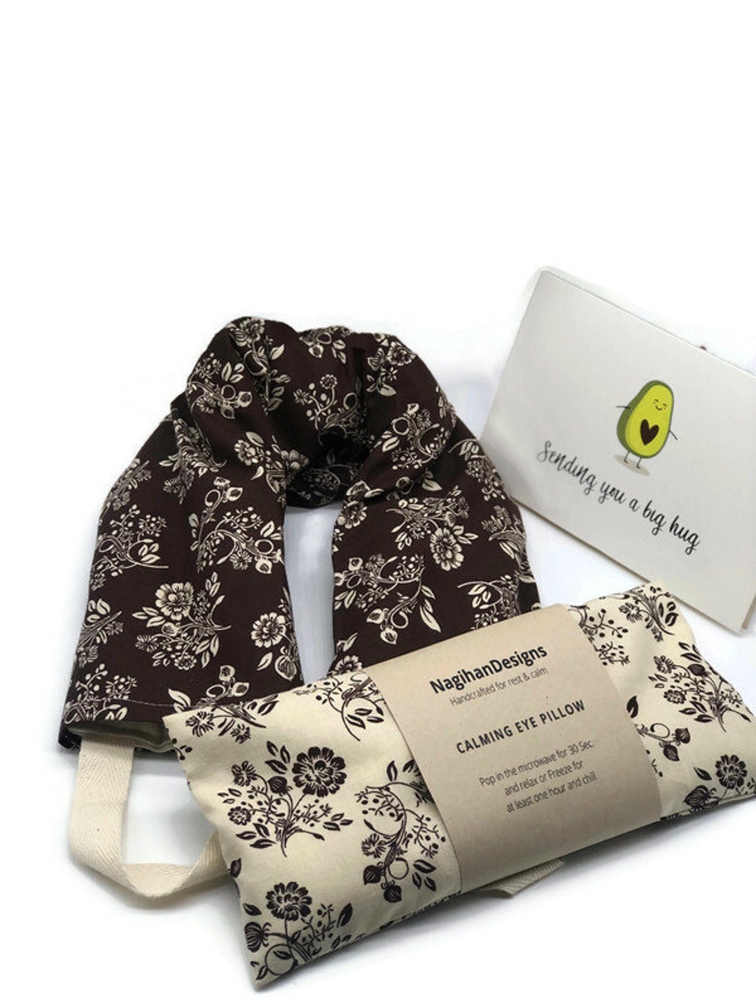 FLAXSEED Lavender Neck/shoulder Hot Cold Pad, Lavender Eye Pillow