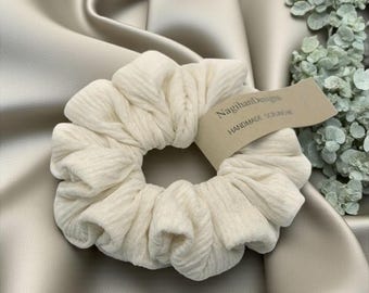 Handmade Soft 2 inches Wide Scrunchies, Handmade Scrunchies