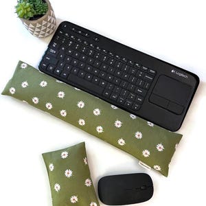 Washable Cover Keyboard and Mouse Wrist Rest, Wrist Support for Computer Keyboard