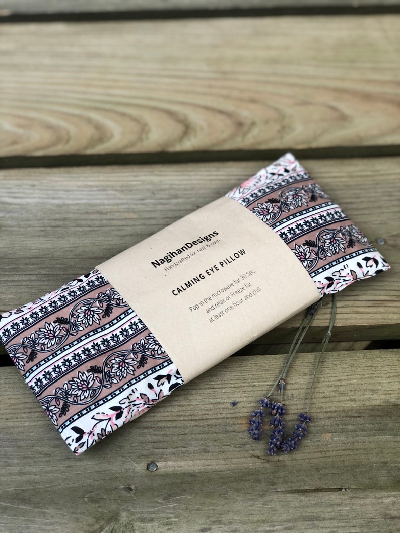 Lavender Eye Pillow with Removable Cover Gift for a Yoga Etsy