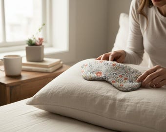 Handmade Cotton Sleep Mask: Soft Minky Back - Travel & Deep Sleep